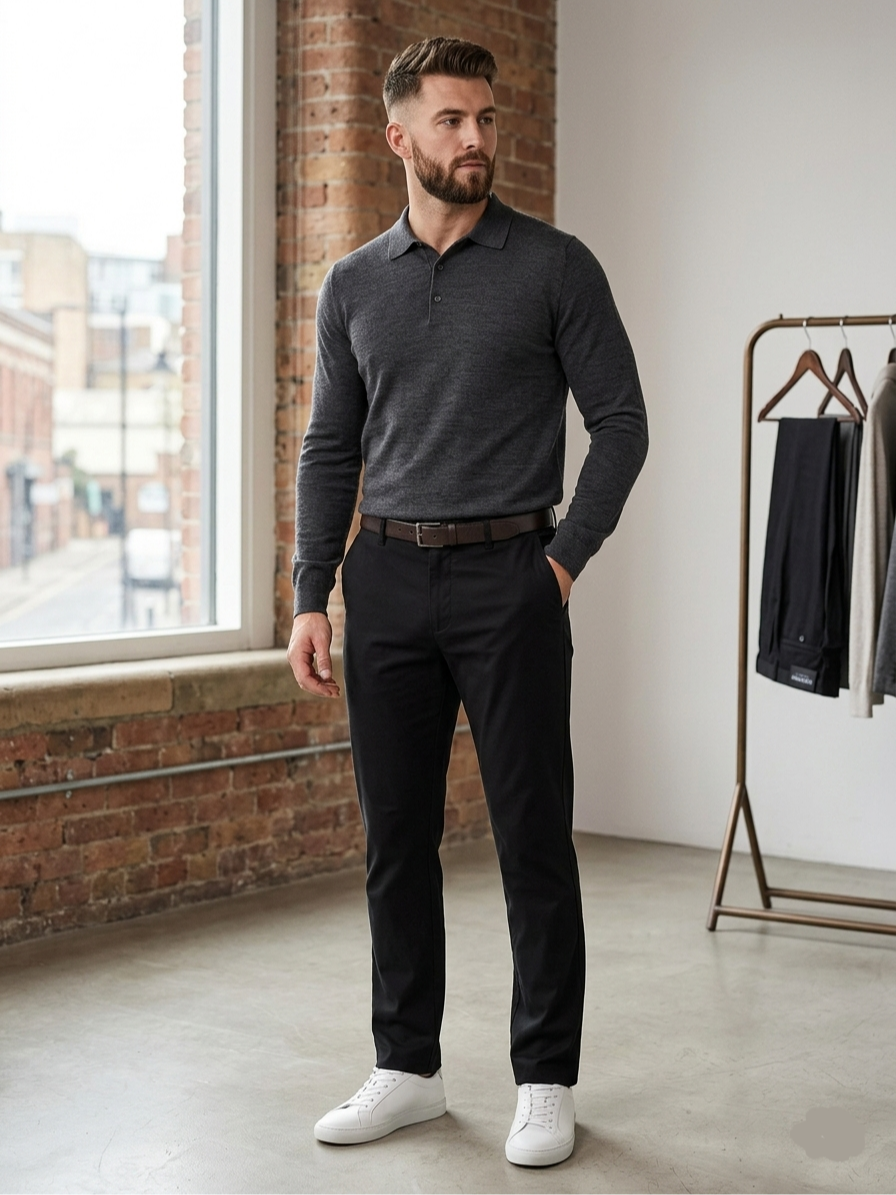 Чоловічі чорні брюки Burton Menswear розмір 34R - 20260627 204438