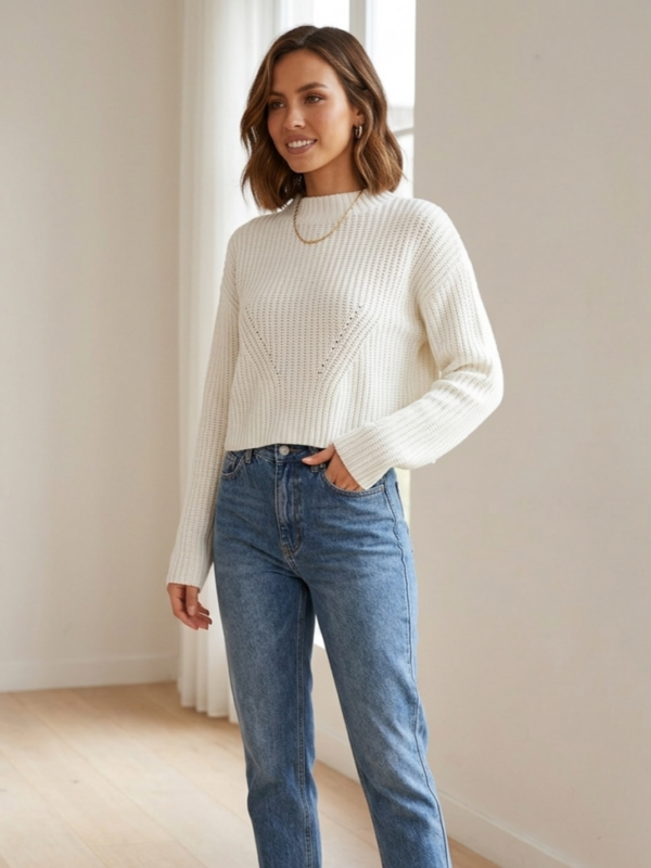 Жіночий білий светр Missguided розмір M - 20260717 234101