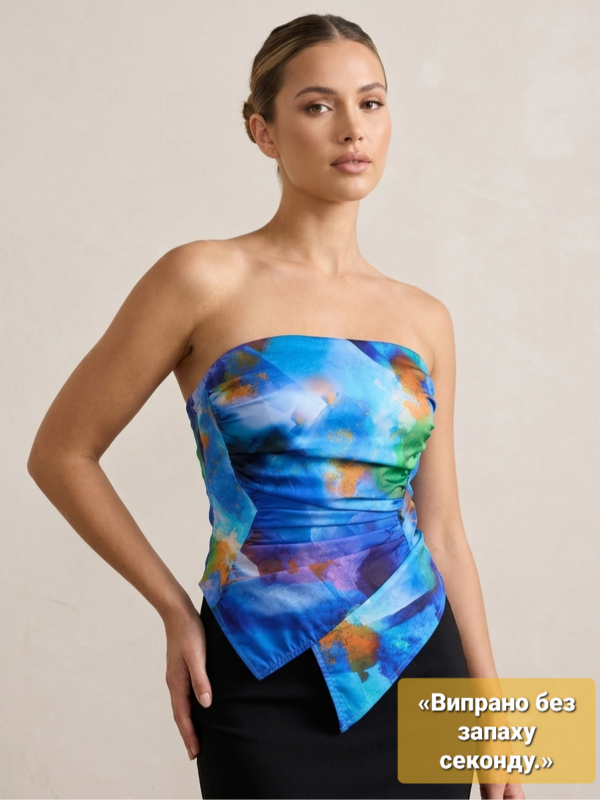 Жіночий синій топ без бретелей Pretty Little Thing розмір EUR 40 - 20260725 203210