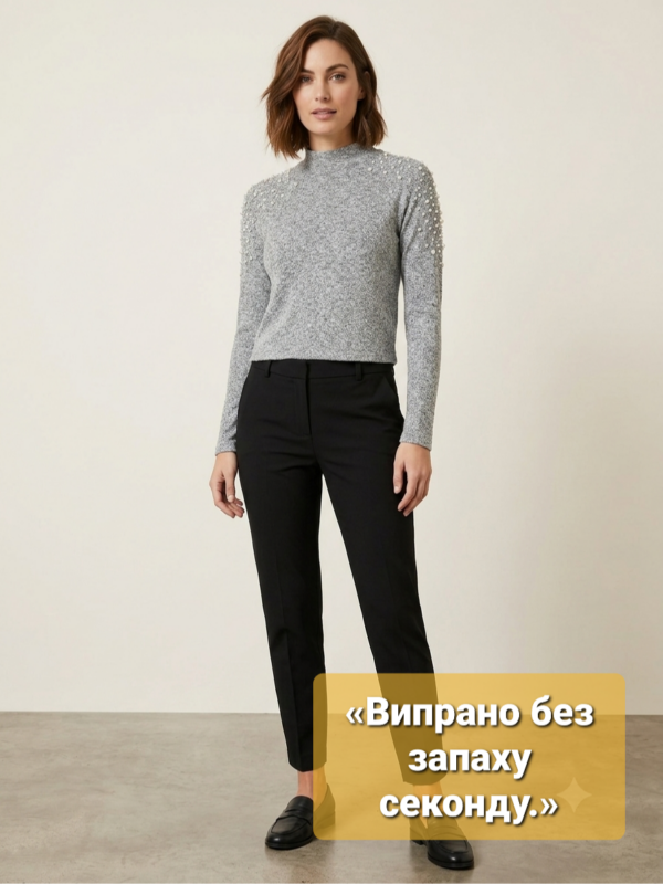 Жіночий сірий меланж светр Divided H&M розмір M - 20260725 203730