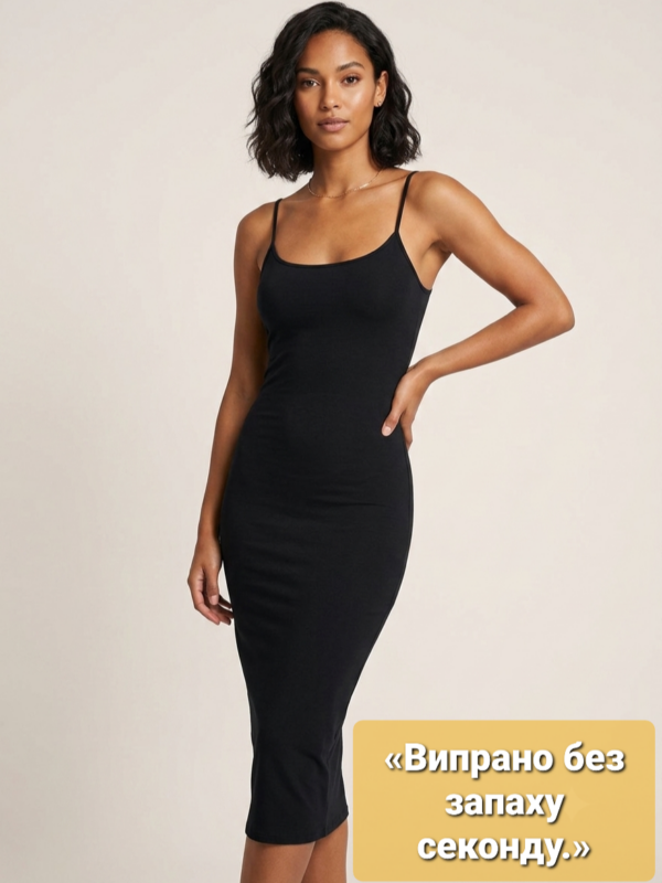 Жіночи чорна сукня-комбінація H&M розмір XS - 20260727 102202